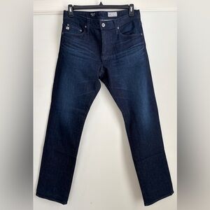 NWOT AG Adriano Goldschmied Men's 32x32 Dark Denim Graduate Tailored Leg Jeans